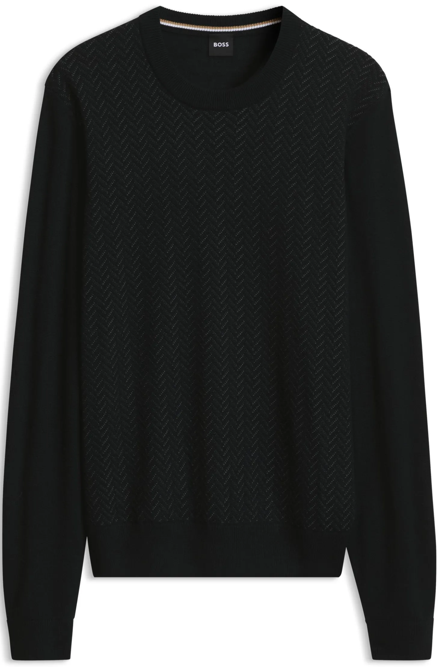 Pullover aus Woll-Mix mit strukturierter Vorderseite