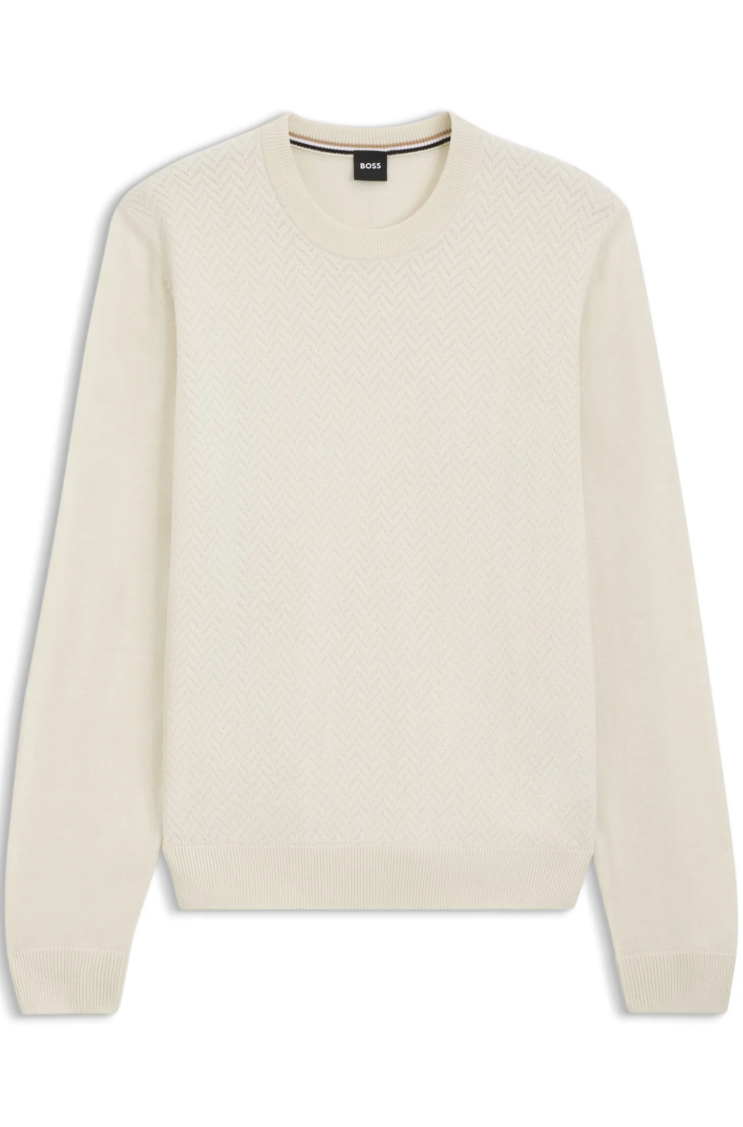 Pullover aus Woll-Mix mit strukturierter Vorderseite