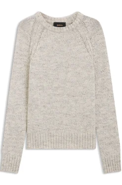 Pullover in Tweed-Optik aus Kaschmir-Mix mit Schurwolle