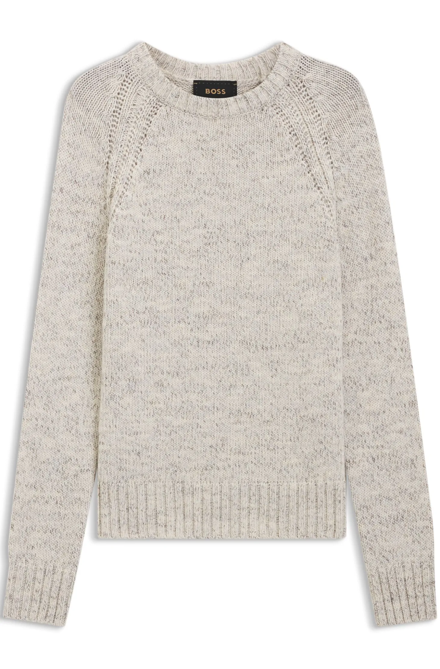 Pullover in Tweed-Optik aus Kaschmir-Mix mit Schurwolle