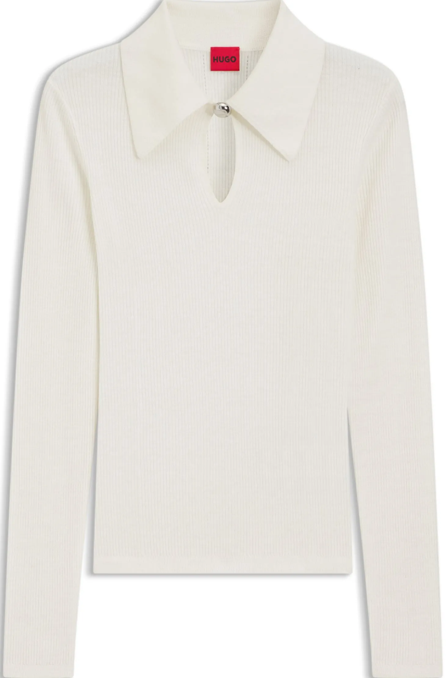 Pullover mit Polokragen aus Woll-Mix mit Kaschmir