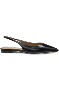 Pumps aus Leder mit Slingback-Riemen