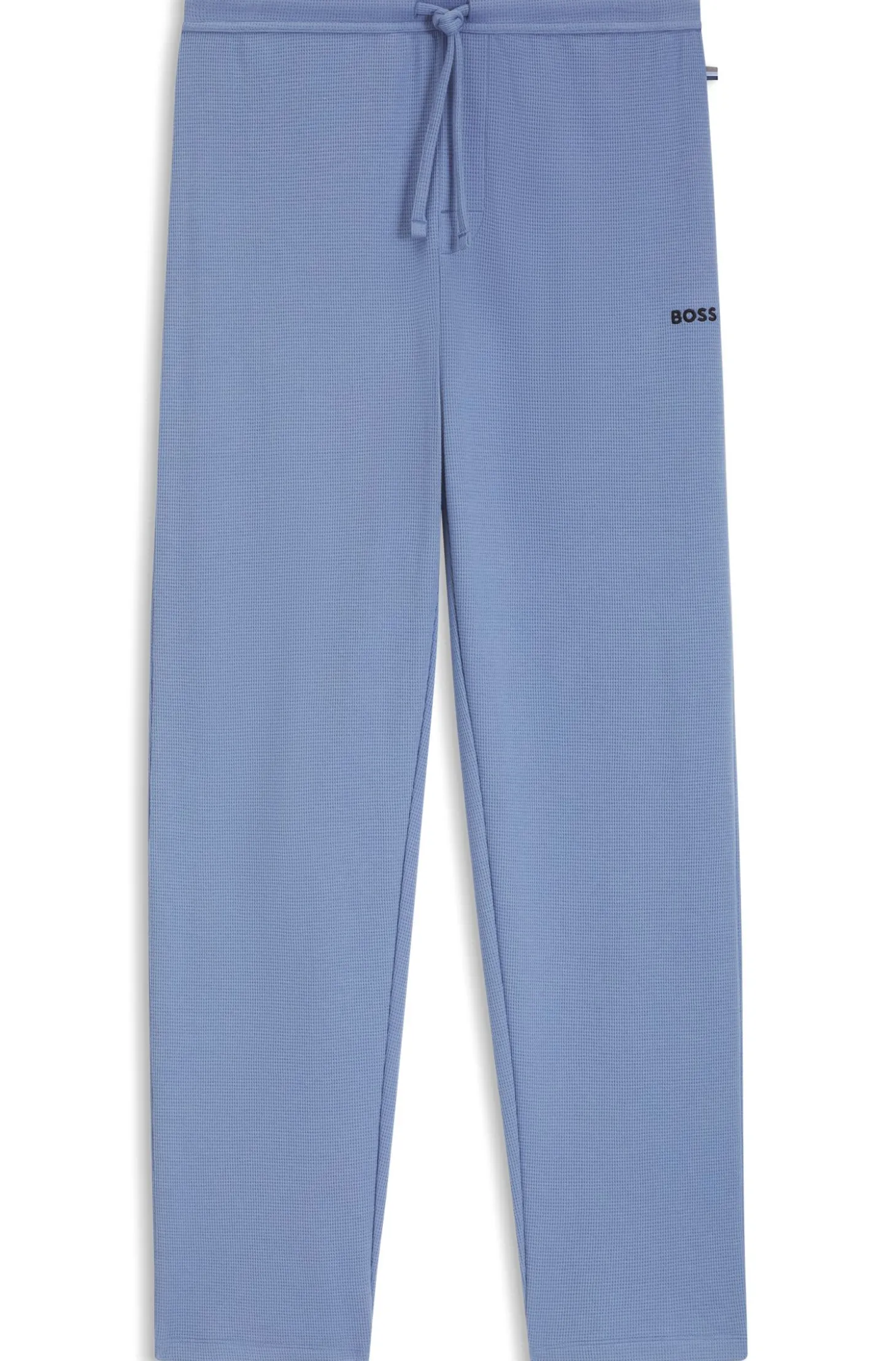 Pyjama-Hose aus Baumwoll-Mix mit gesticktem Logo