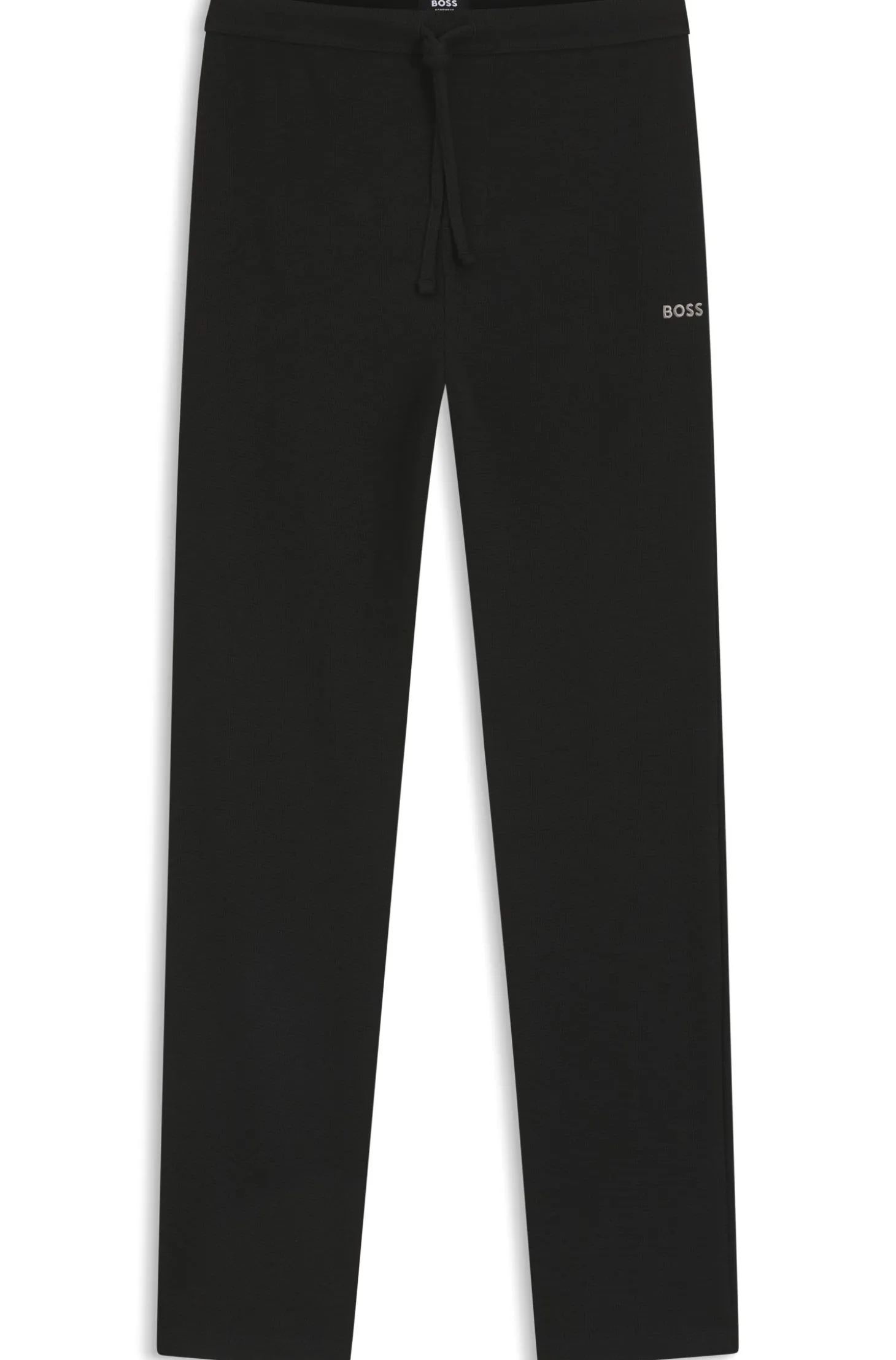 Pyjama-Hose aus Baumwoll-Mix mit gesticktem Logo