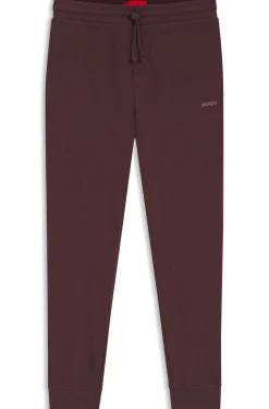 Pyjama-Hose aus Baumwoll-Mix mit Logo-Stickerei