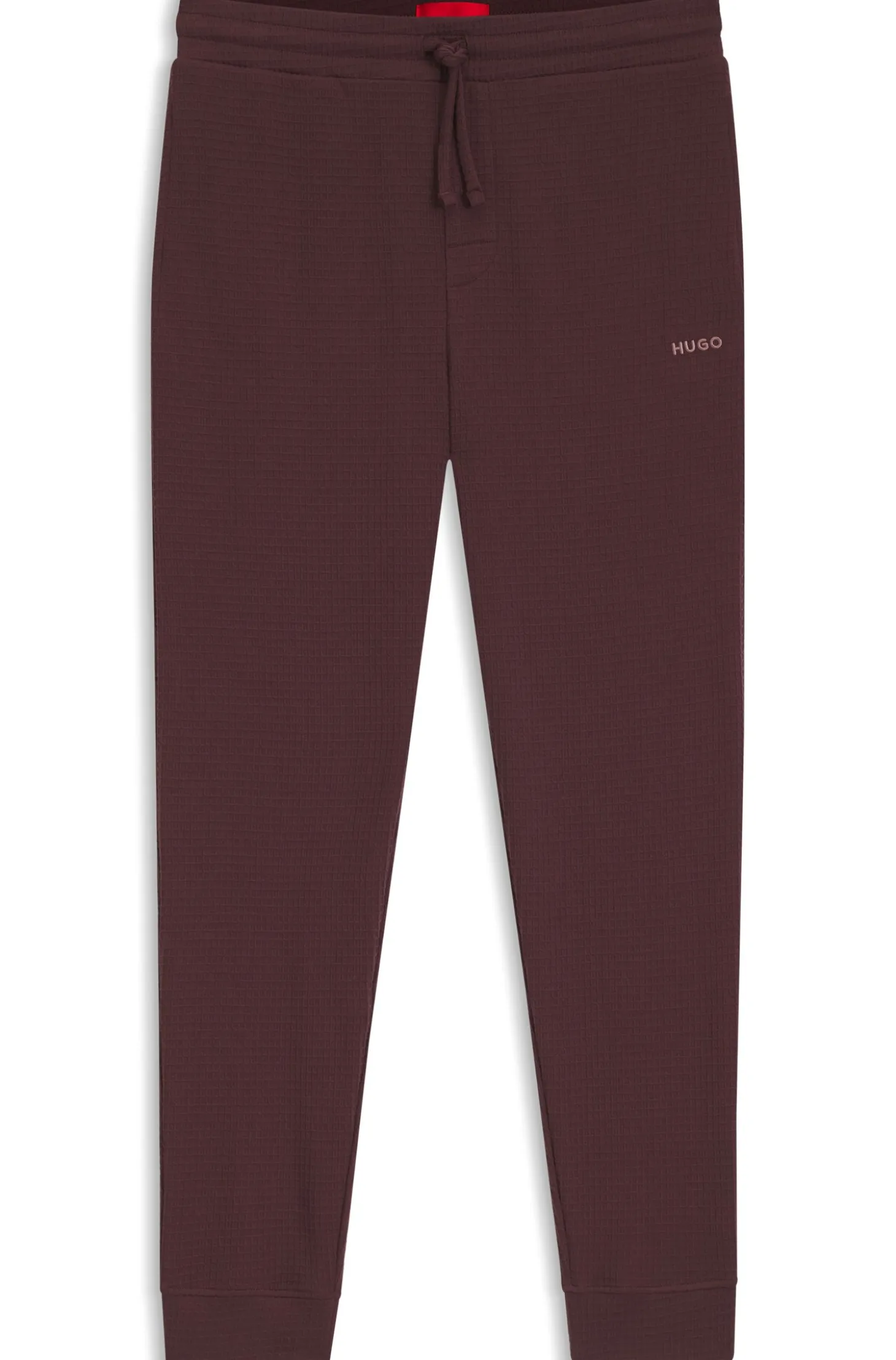 Pyjama-Hose aus Baumwoll-Mix mit Logo-Stickerei