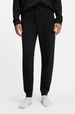 Pyjama-Hose aus Baumwoll-Mix mit Logo-Stickerei