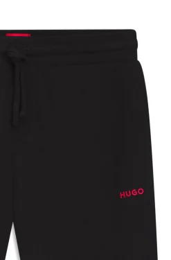 Pyjama-Hose aus Baumwoll-Mix mit Logo-Stickerei
