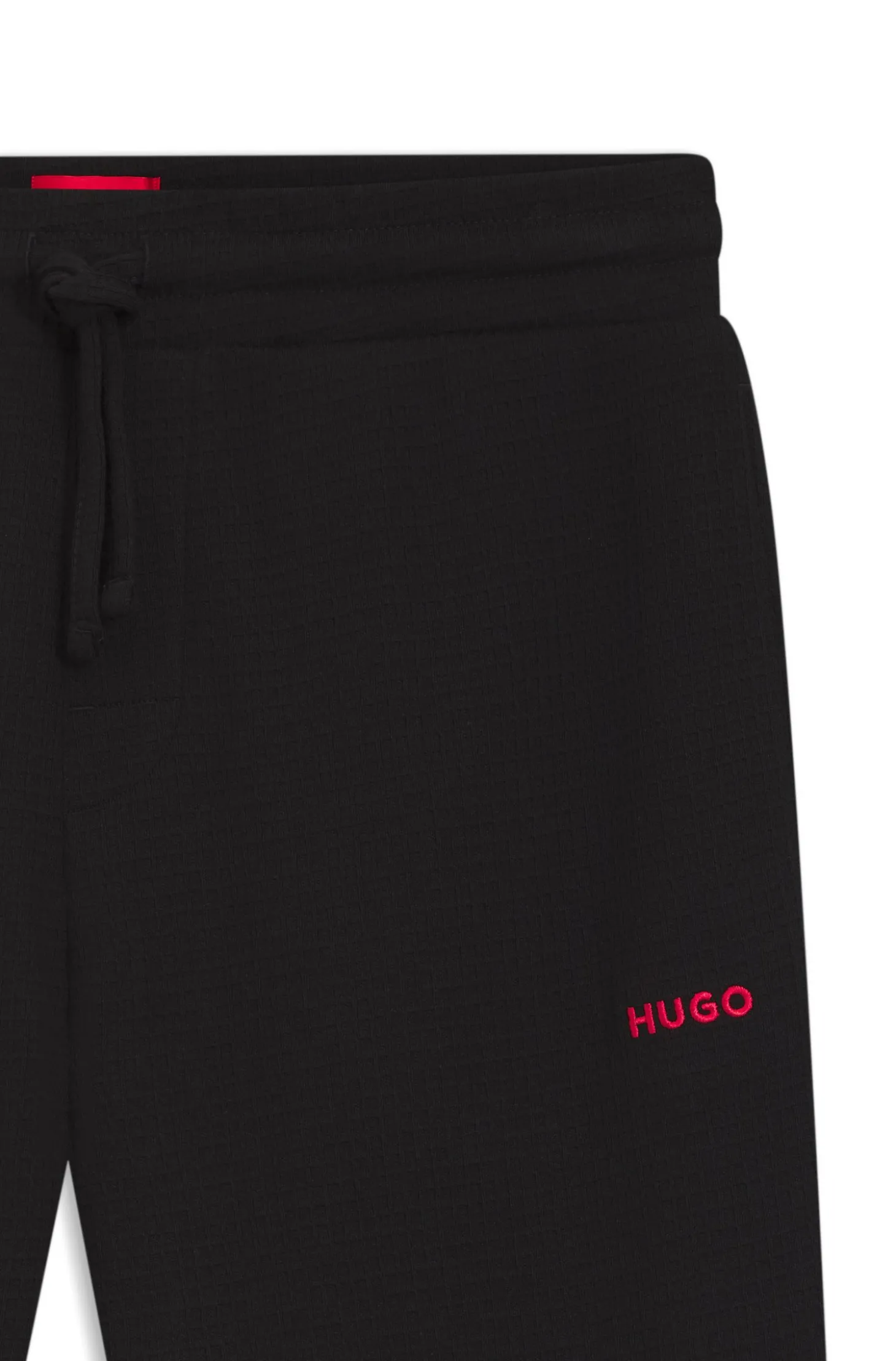 Pyjama-Hose aus Baumwoll-Mix mit Logo-Stickerei