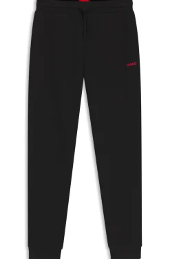 Pyjama-Hose aus Baumwoll-Mix mit Logo-Stickerei