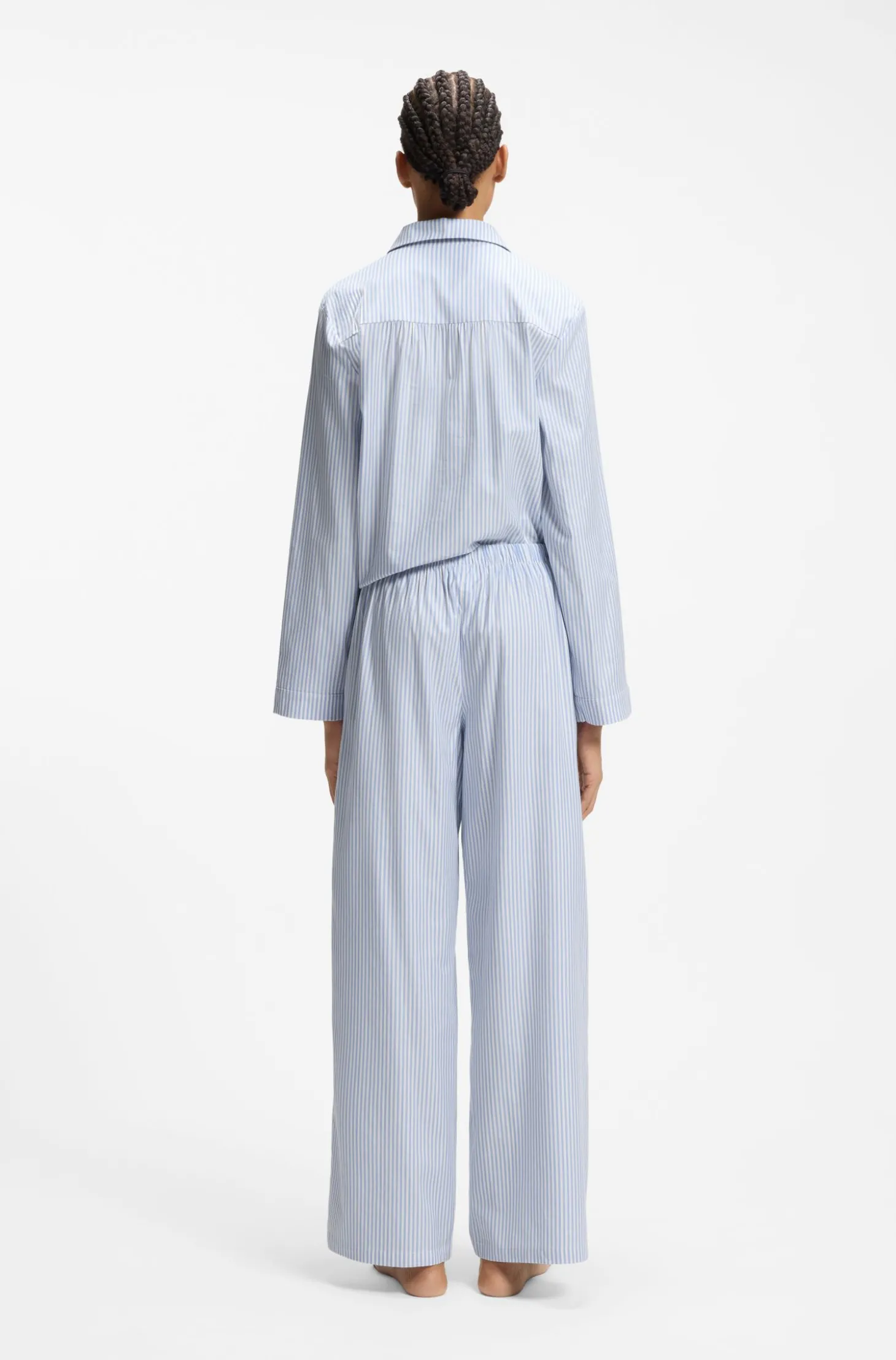Pyjama-Hose aus Baumwoll-Mix mit Herz-Logo