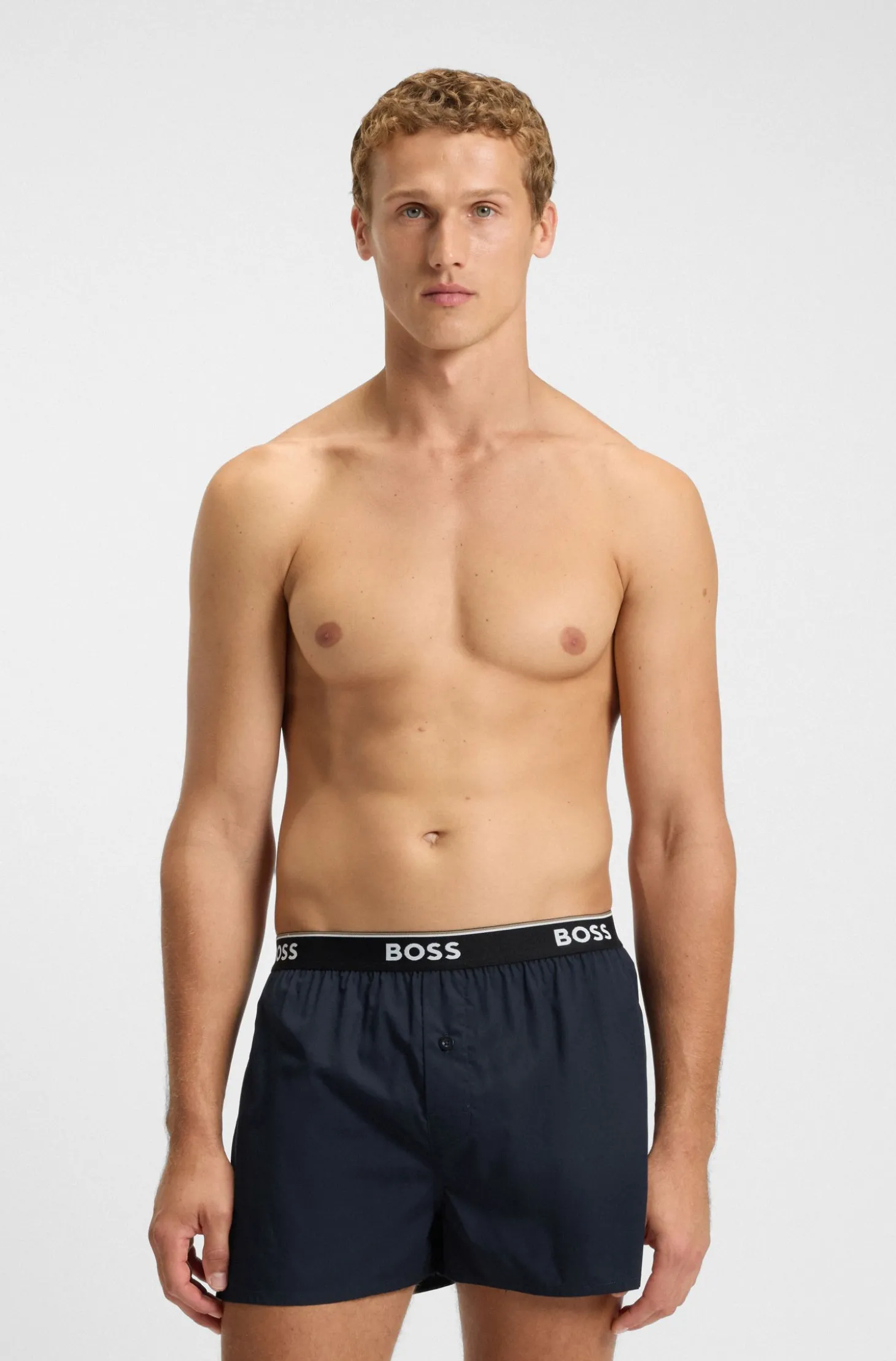 Pyjama-Hose aus softer Baumwolle mit Logo-Bund