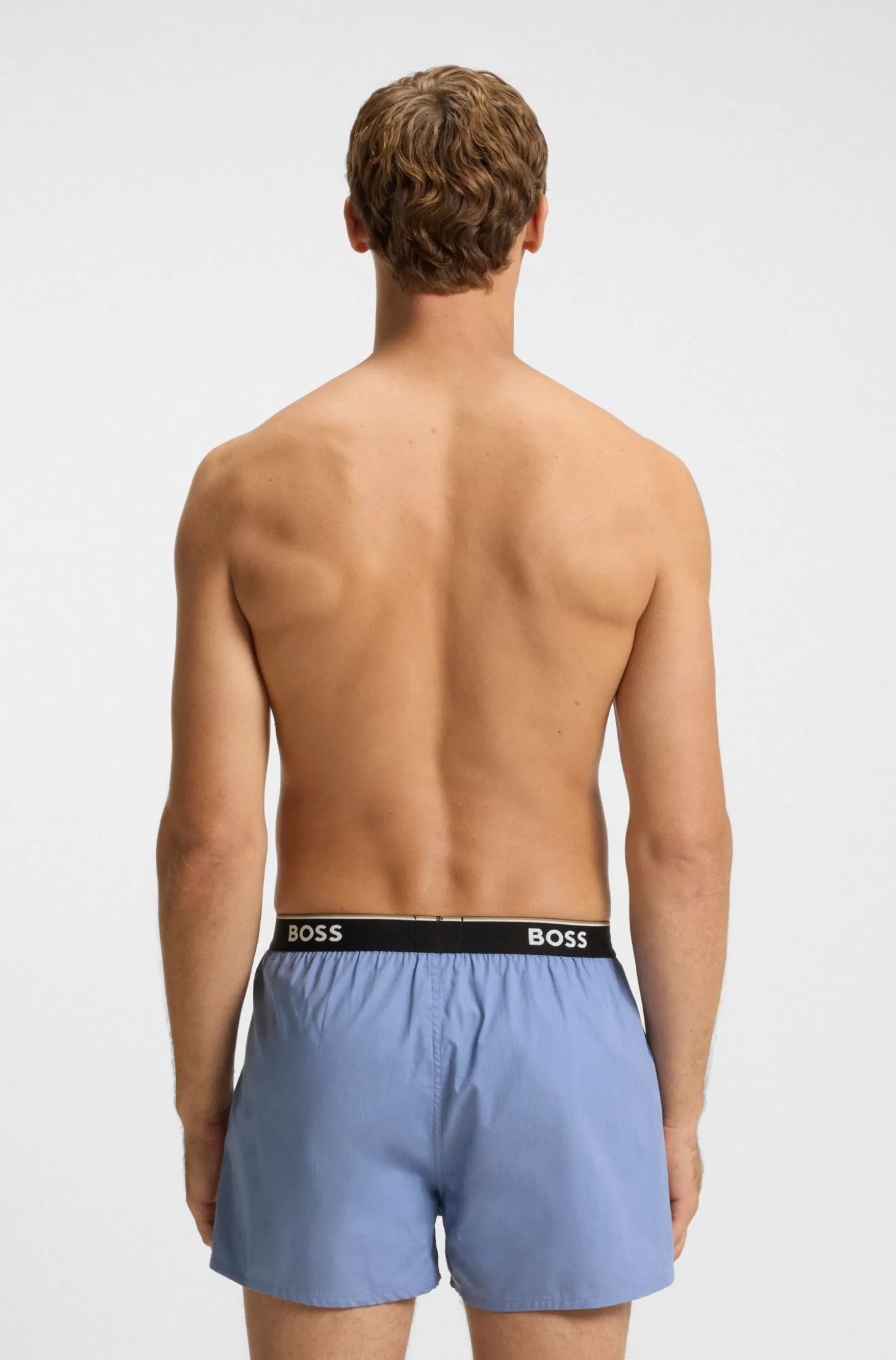 Pyjama-Hose aus softer Baumwolle mit Logo-Bund