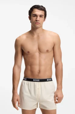 Pyjama-Hose aus softer Baumwolle mit Logo-Bund
