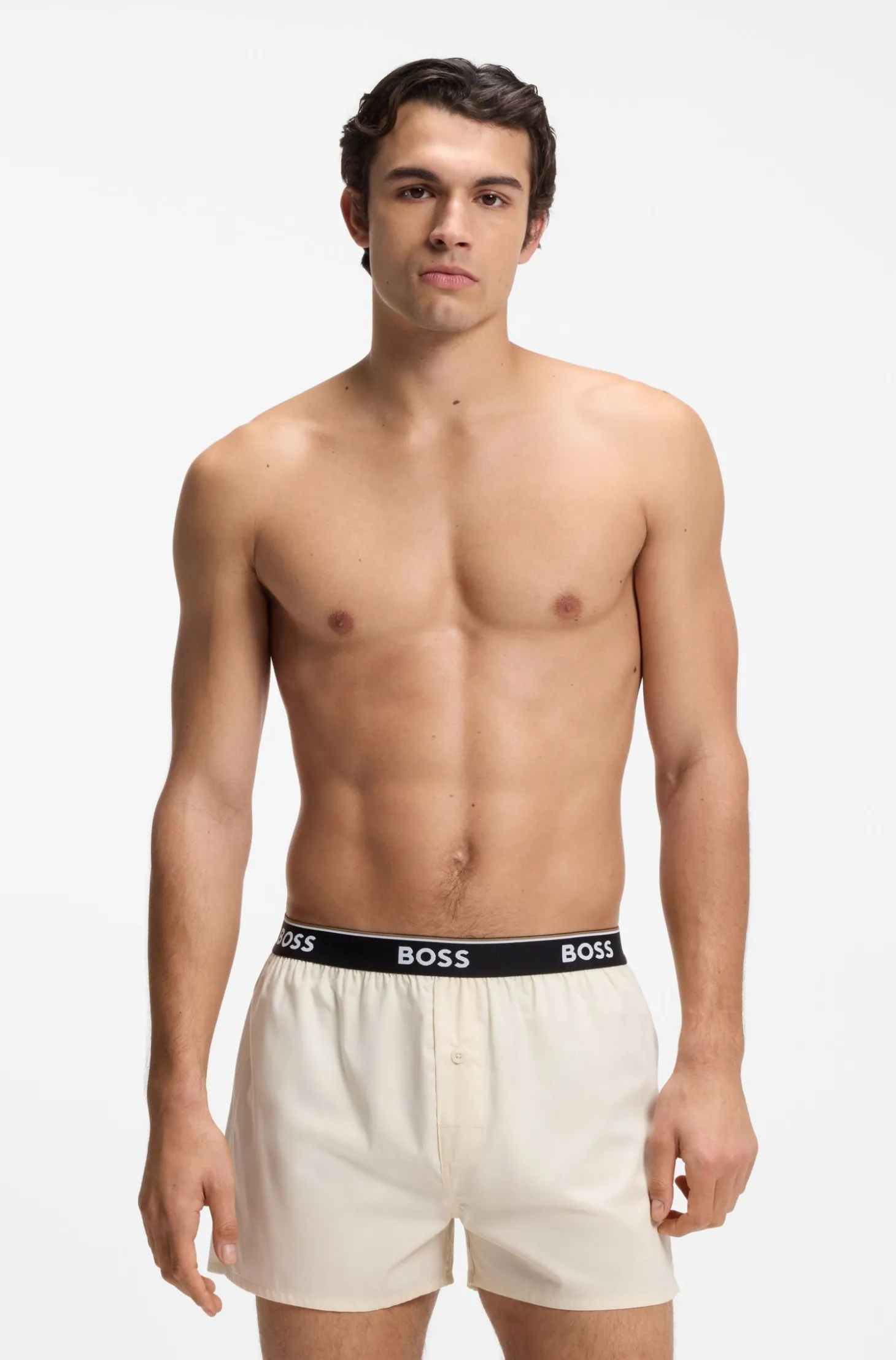Pyjama-Hose aus softer Baumwolle mit Logo-Bund