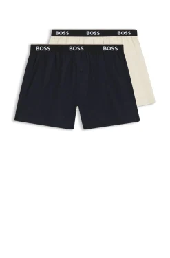 Pyjama-Hose aus softer Baumwolle mit Logo-Bund