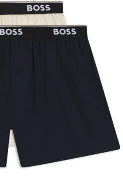 Pyjama-Hose aus softer Baumwolle mit Logo-Bund
