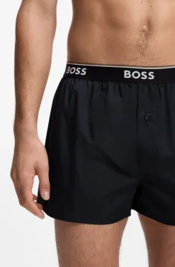 Pyjama-Hose aus softer Baumwolle mit Logo-Bund