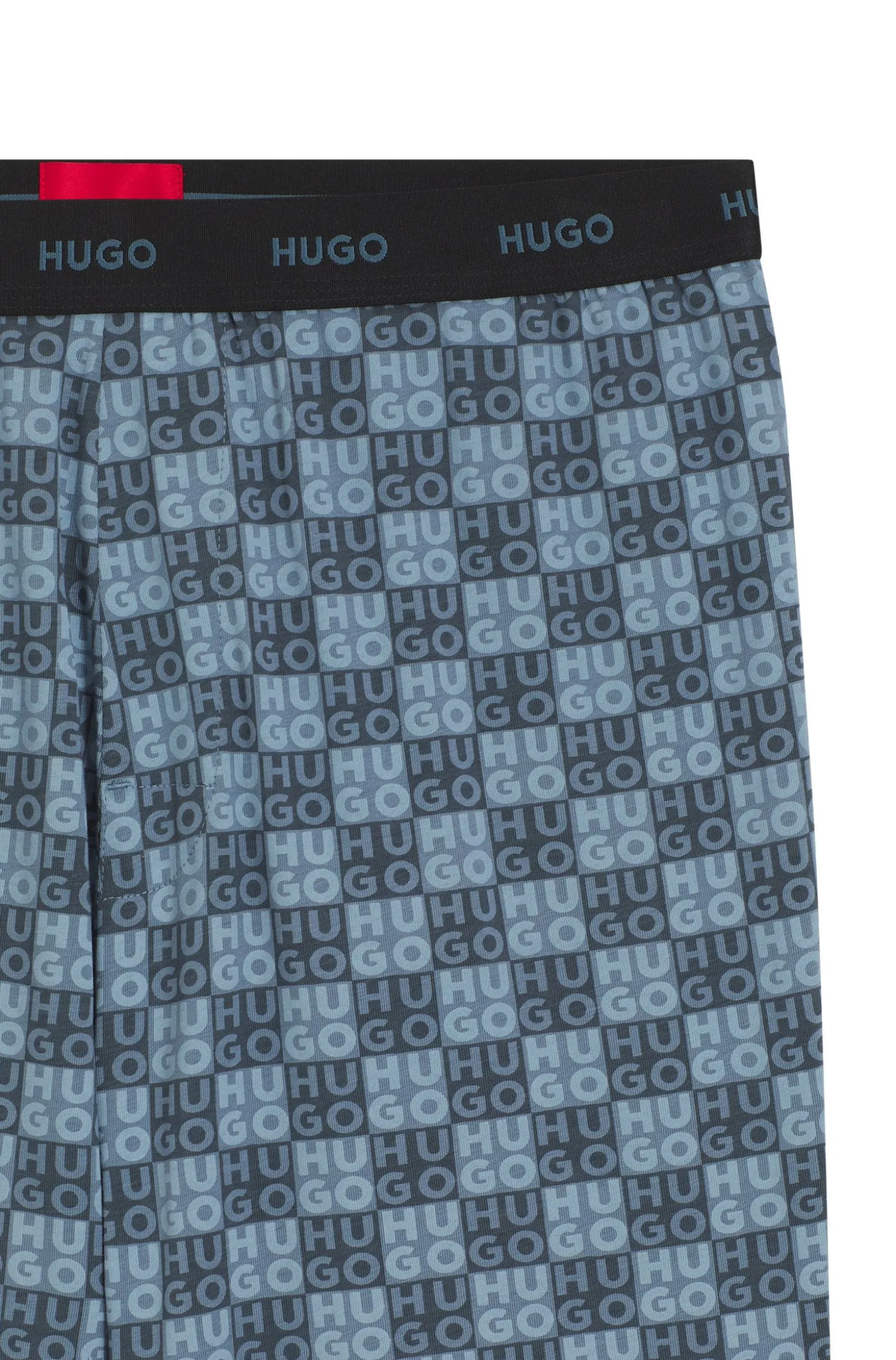Pyjama-Hose aus Stretch-Baumwolle mit Stack-Logo-Print