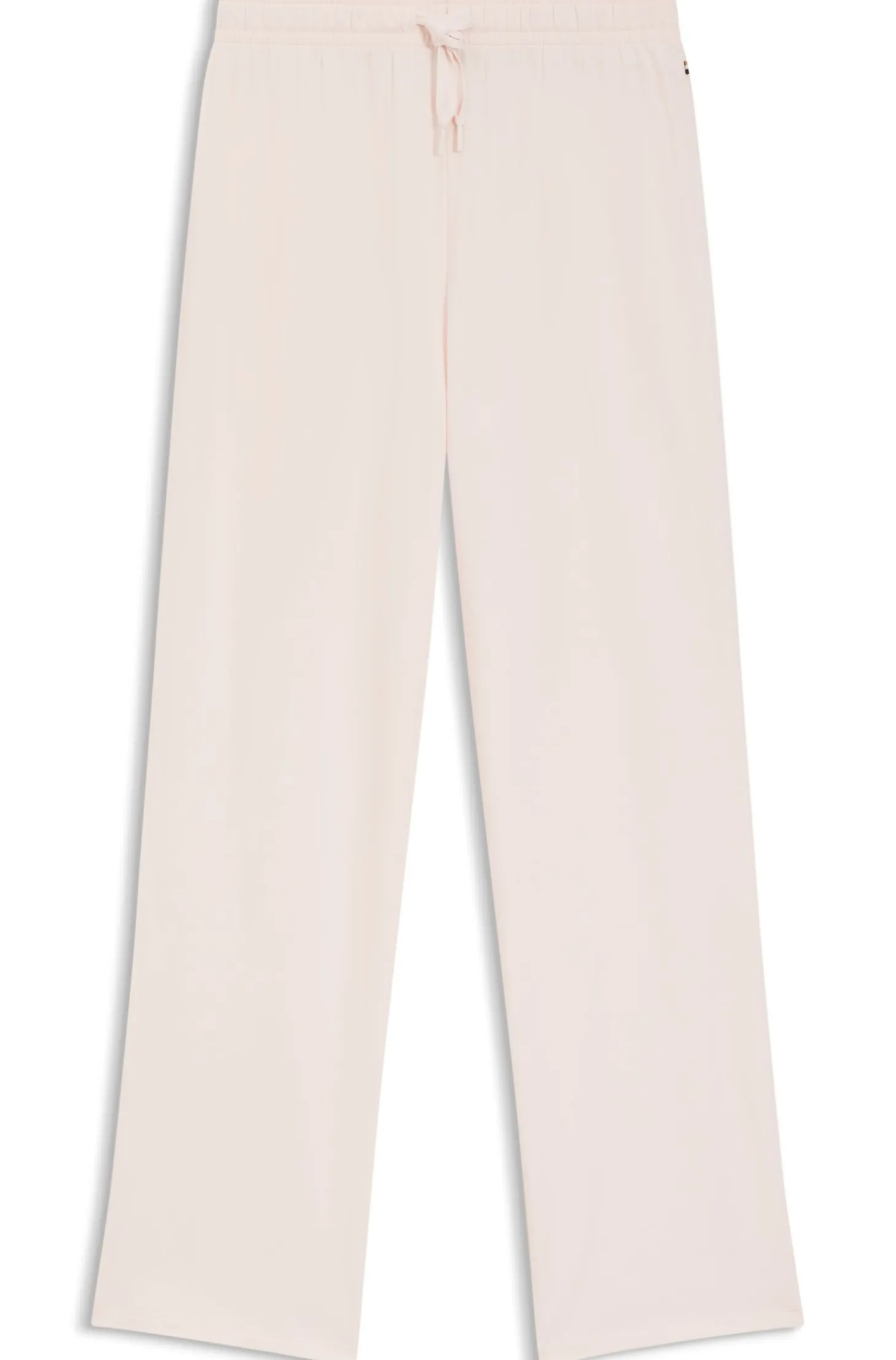 Pyjama-Hose aus Stretch-Baumwolle mit Tunnelzug und Logo-Detail