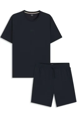 Pyjama-Set aus Baumwolle mit All-over-Print-T-Shirt