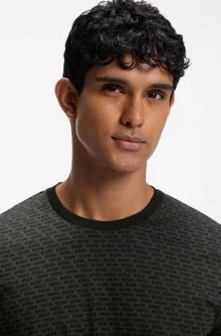 Pyjama-Set aus Baumwolle mit All-over-Print-T-Shirt