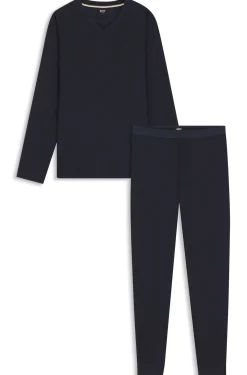 Pyjama-Set aus merzerisiertem Stretch-Jersey mit Allover-Print