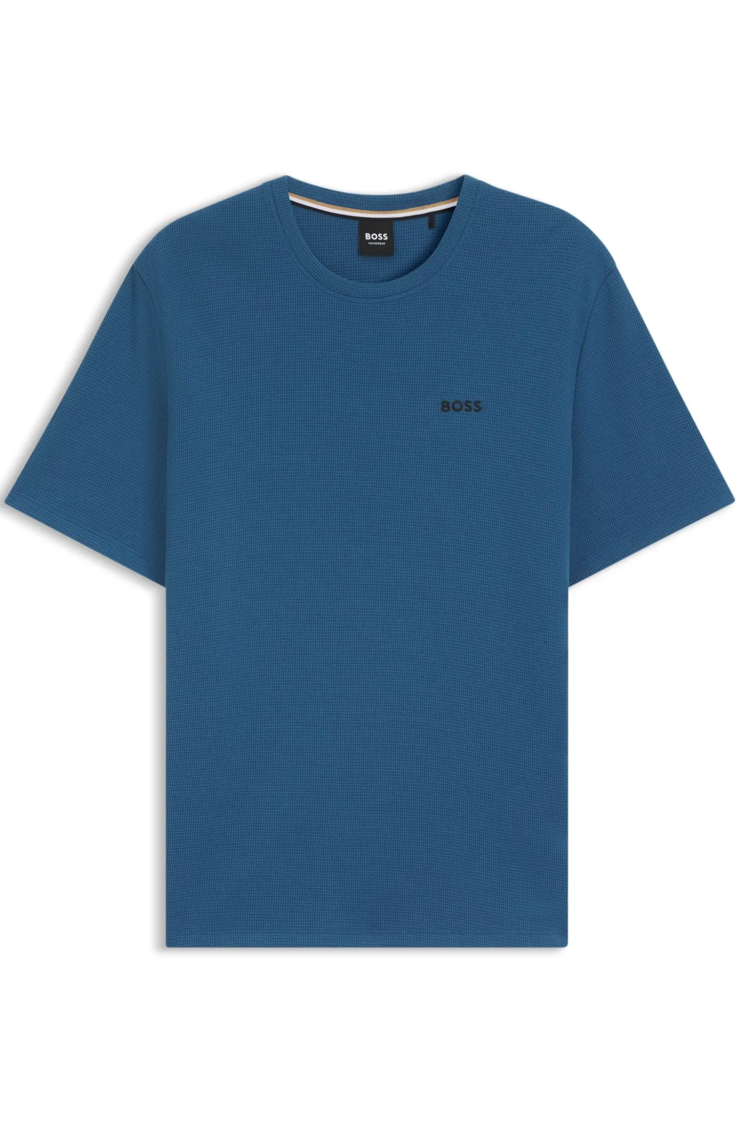 Pyjama-Shirt aus Baumwoll-Mix mit Logo-Stickerei