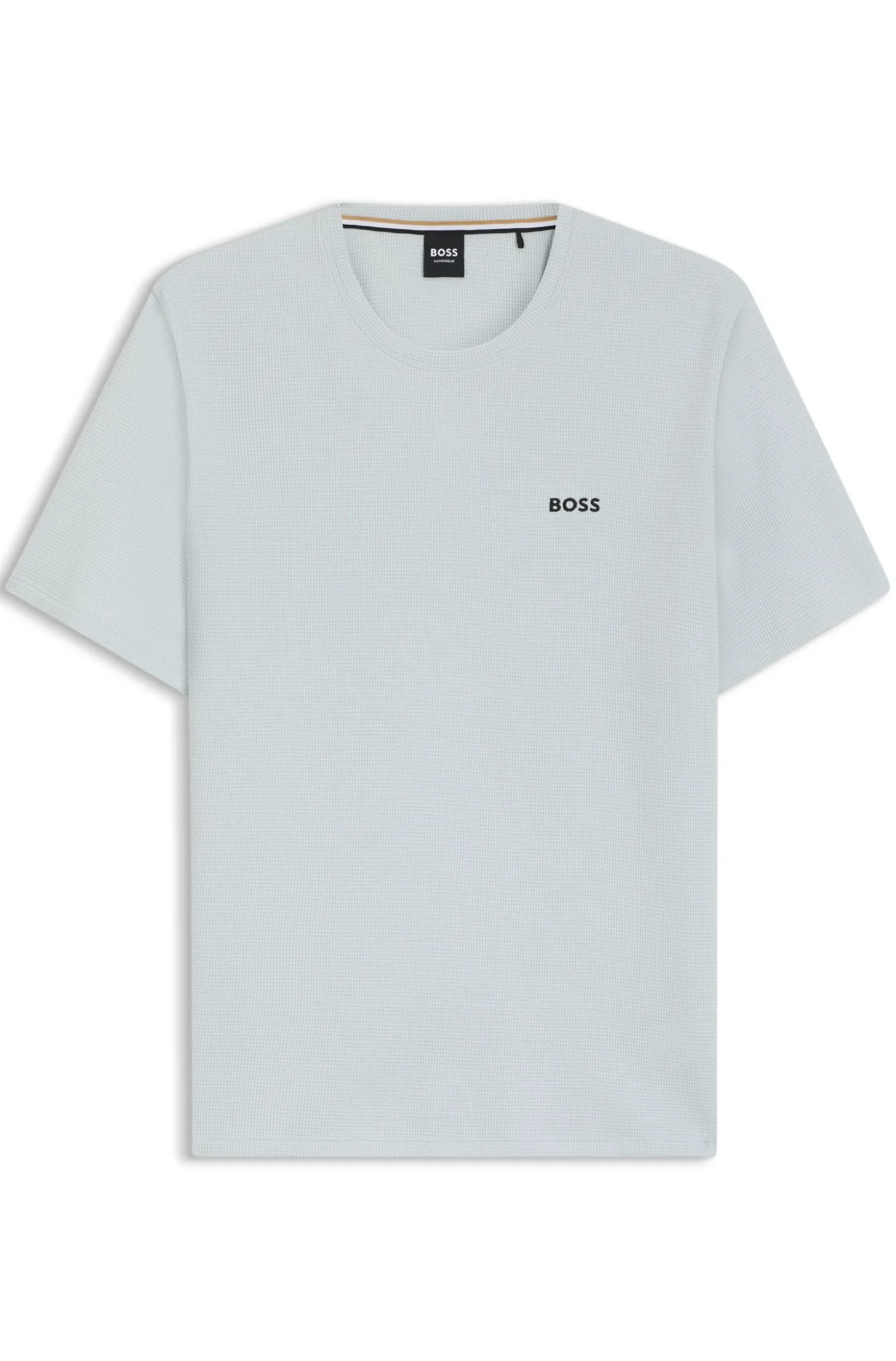 Pyjama-Shirt aus Baumwoll-Mix mit Logo-Stickerei