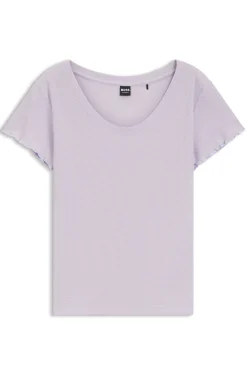 Pyjama-Shirt aus Baumwoll-Mix mit Waffelstruktur