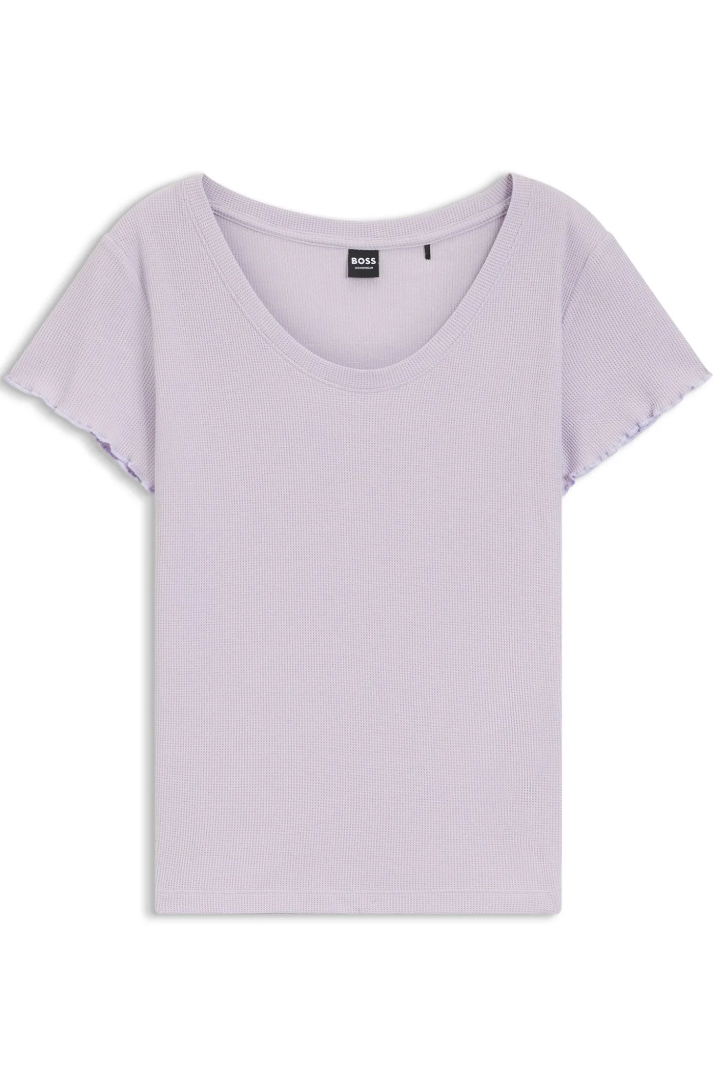 Pyjama-Shirt aus Baumwoll-Mix mit Waffelstruktur