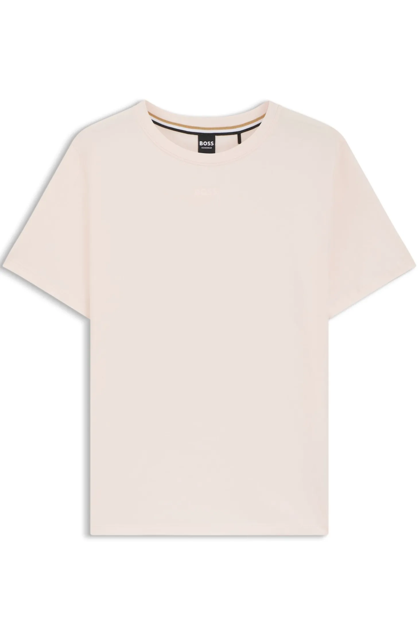 Pyjama-Shirt aus Stretch-Baumwolle mit Logo-Print