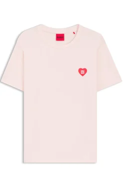 Pyjama-Shirt aus Stretch-Jersey mit Logo-Print