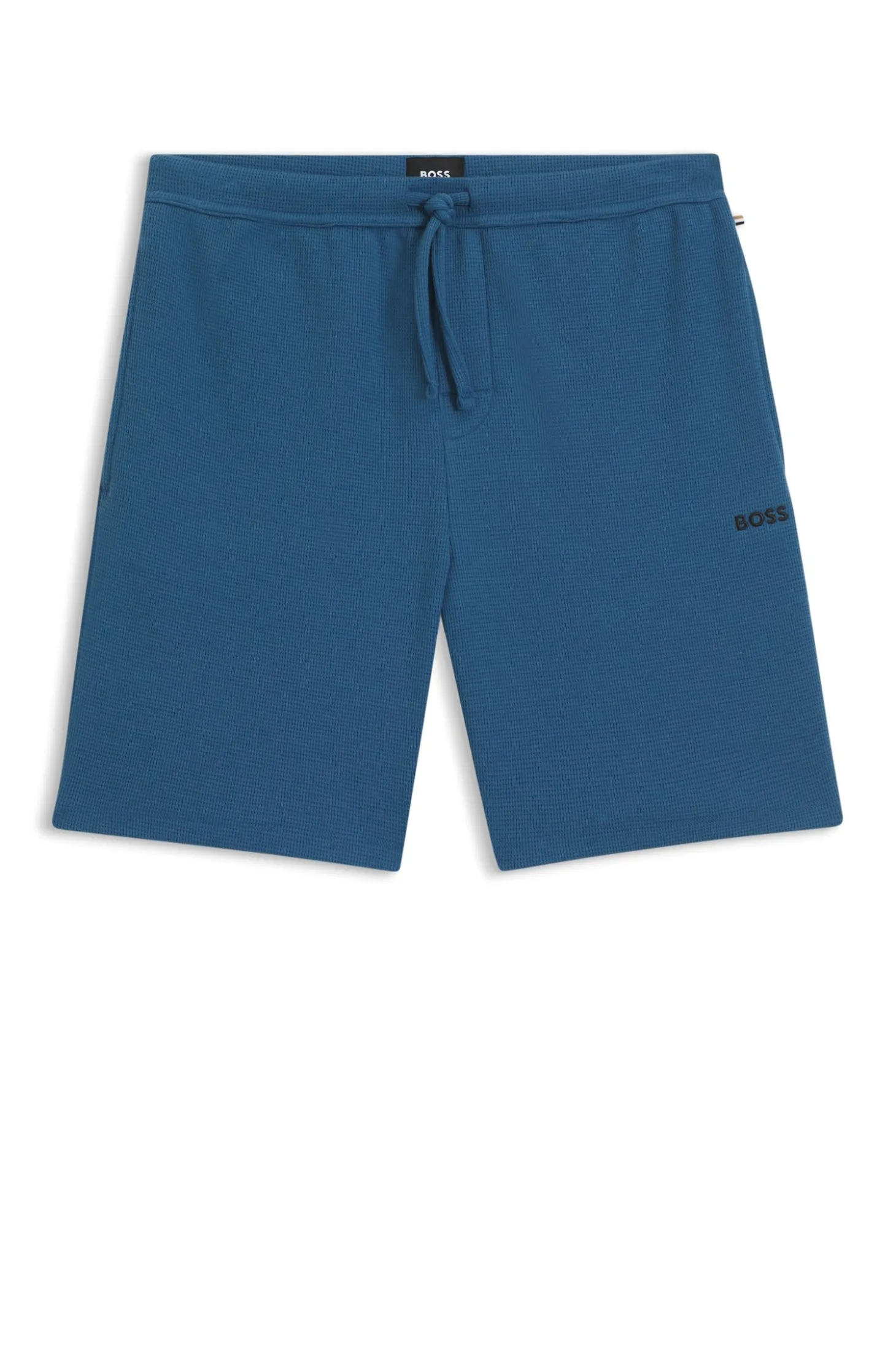 Pyjama-Shorts aus Baumwoll-Mix mit Logo-Stickerei