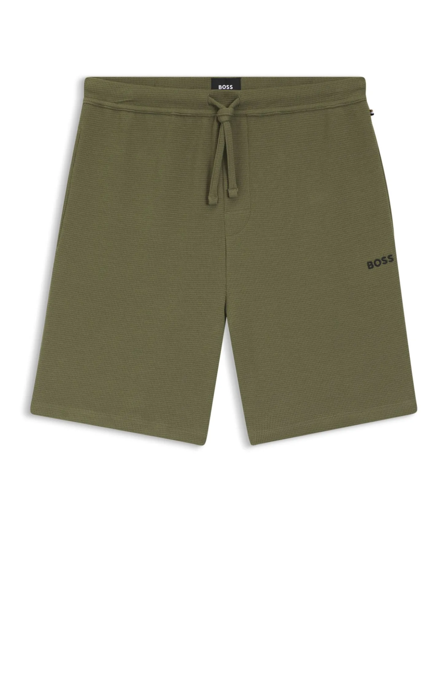 Pyjama-Shorts aus Baumwoll-Mix mit Logo-Stickerei