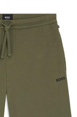 Pyjama-Shorts aus Baumwoll-Mix mit Logo-Stickerei