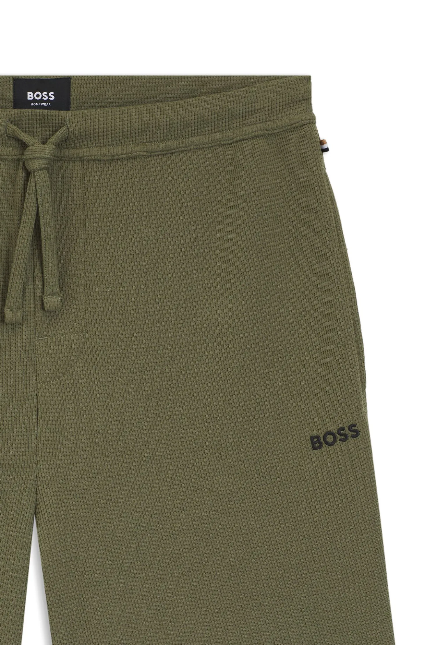 Pyjama-Shorts aus Baumwoll-Mix mit Logo-Stickerei