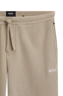 Pyjama-Shorts aus Baumwoll-Mix mit Logo-Stickerei