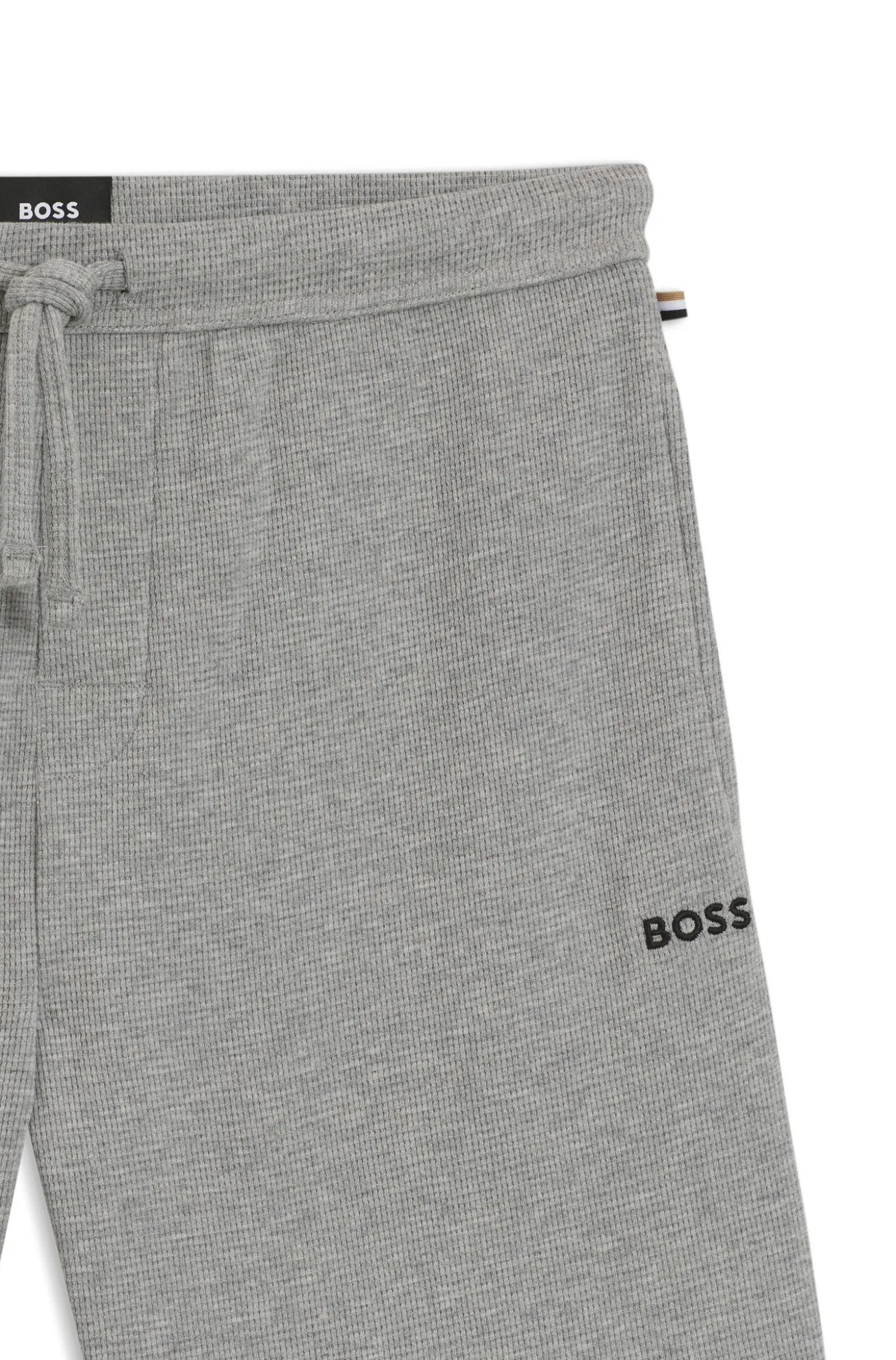 Pyjama-Shorts aus Baumwoll-Mix mit Logo-Stickerei