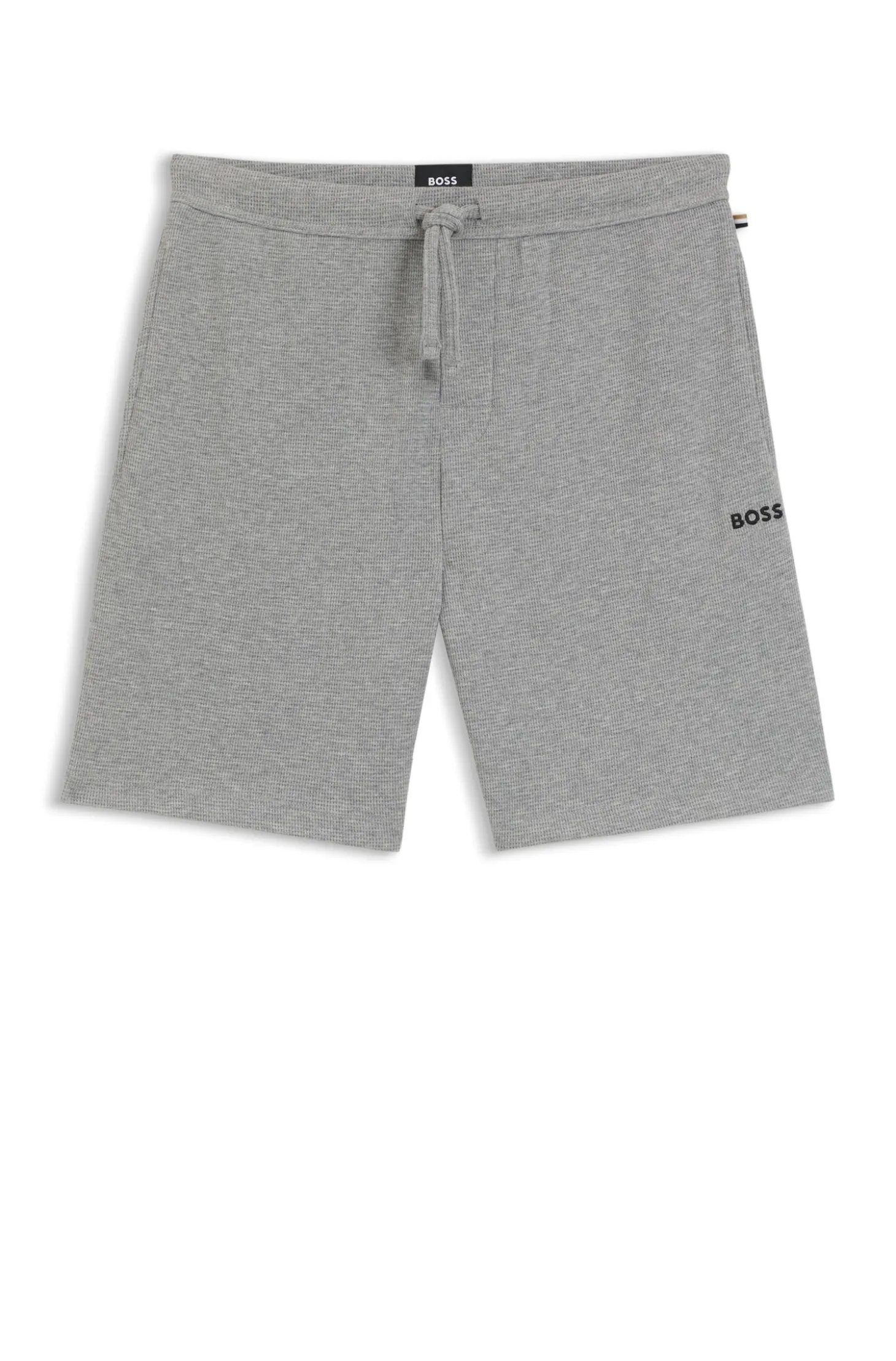 Pyjama-Shorts aus Baumwoll-Mix mit Logo-Stickerei