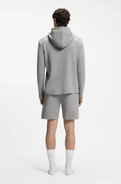 Pyjama-Shorts aus Baumwoll-Mix mit Logo-Stickerei