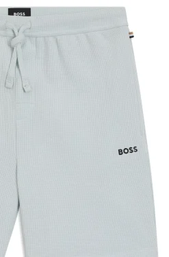 Pyjama-Shorts aus Baumwoll-Mix mit Logo-Stickerei