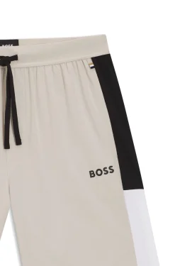 Pyjama-Shorts aus Baumwoll-Mix mit Colorblocking