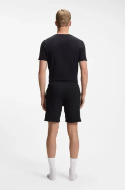 Pyjama-Shorts aus elastischer Baumwolle mit Signature-Streifen-Details