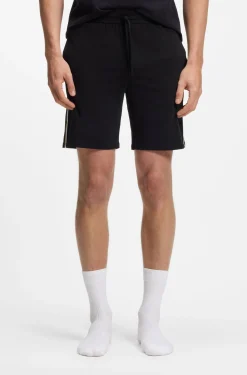 Pyjama-Shorts aus elastischer Baumwolle mit Signature-Streifen-Details