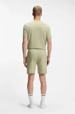 Pyjama-Shorts aus elastischer Baumwolle mit Signature-Streifen-Details