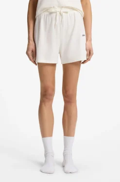 Pyjama-Shorts aus elastischer Baumwolle mit Logo-Kordeln