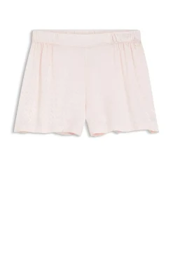 Pyjama-Shorts aus Satin mit Monogramm-Jacquard