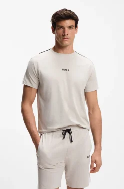 Pyjama-T-Shirt aus Baumwoll-Mix mit Colour-Block-Design