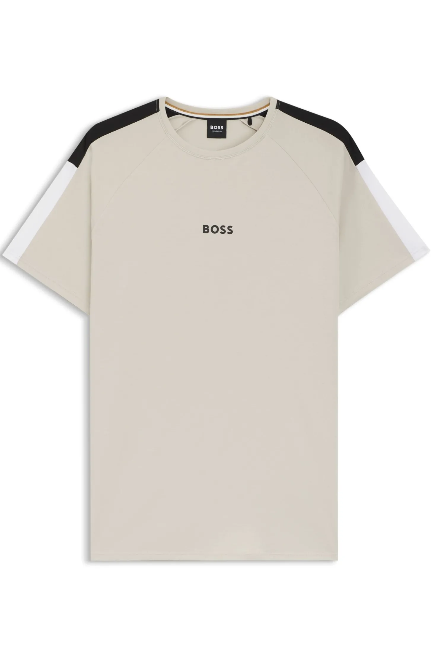 Pyjama-T-Shirt aus Baumwoll-Mix mit Colour-Block-Design